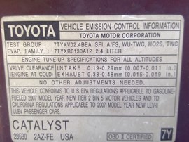 2007 TOYOTA SCION TC, BURGUNDY, 2.4L, AT, Z25058